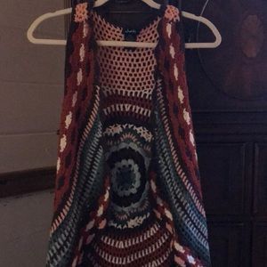 Justify crochet vest. Size M  NWT